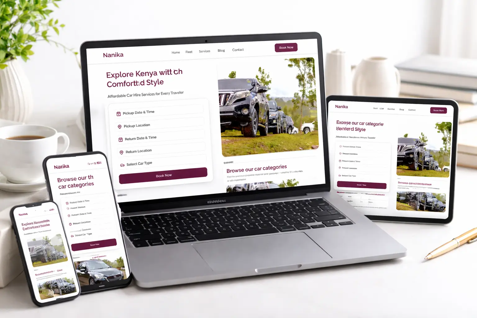 Responsive site example